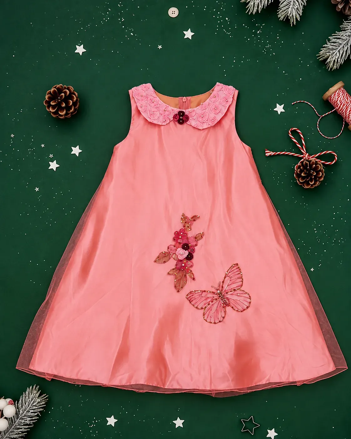 Peach Dress Frock